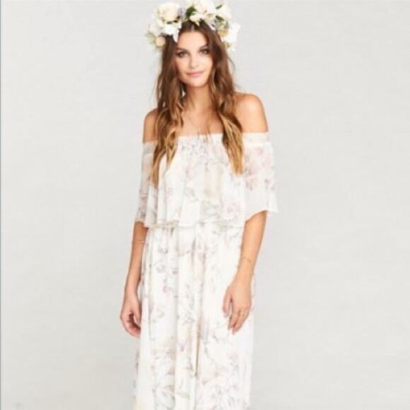 Show Me Your MuMu Hacienda Maxi Dress Forever Vine Dusty Rose L - Picture 2 of 11